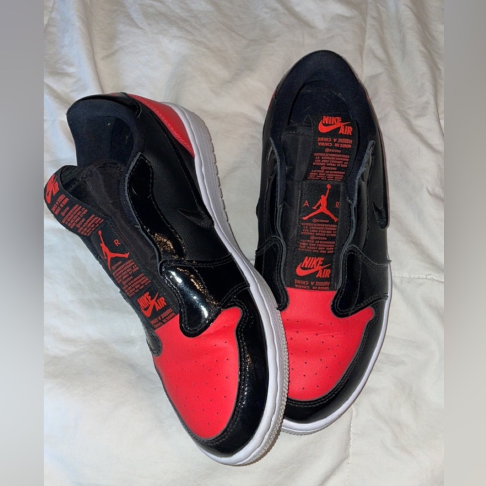 Nike Air  Jordan 1 Retro Low Slip Bright Crimson Black White